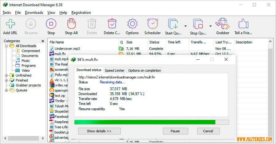 IDM Internet Download Manager Full Version - MAZTERIZE