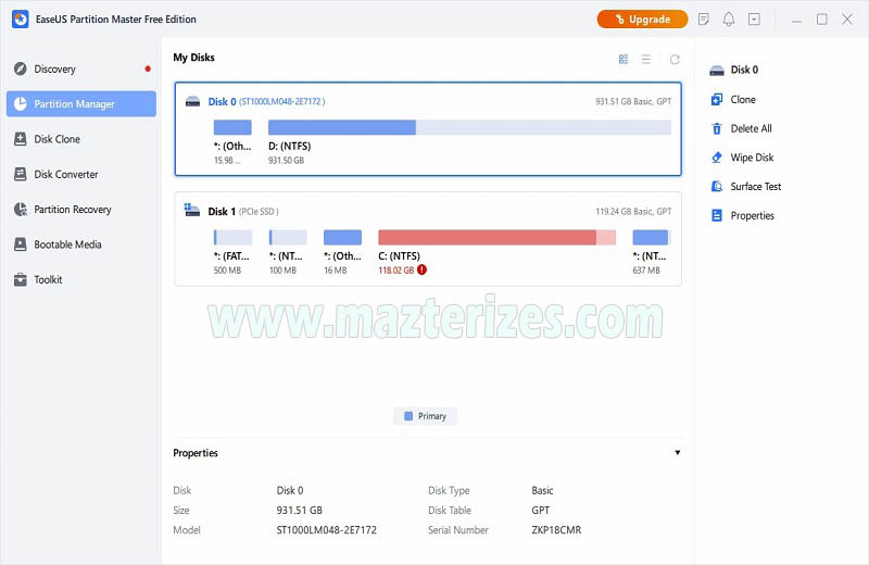 EaseUS Partition Master 2024 v18.8.0 Full Version Download