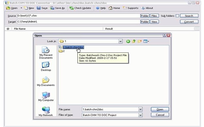 Batch CHM to DOC Converter Full Version