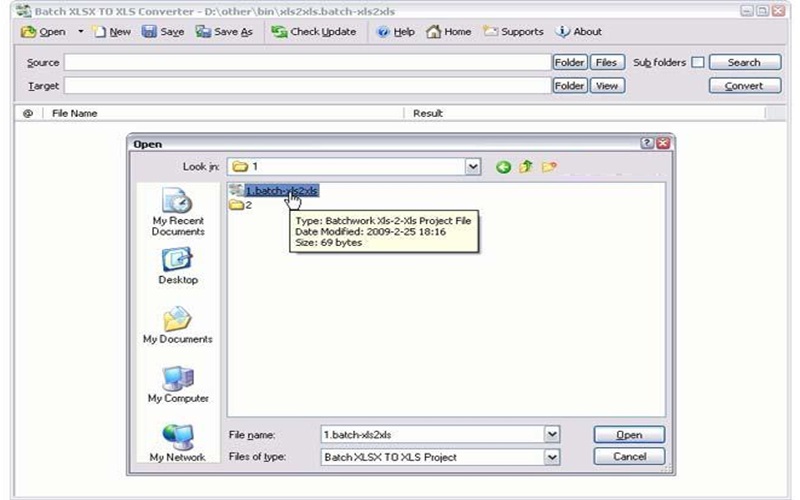 Batch XLS and XLSX Converter Full Version