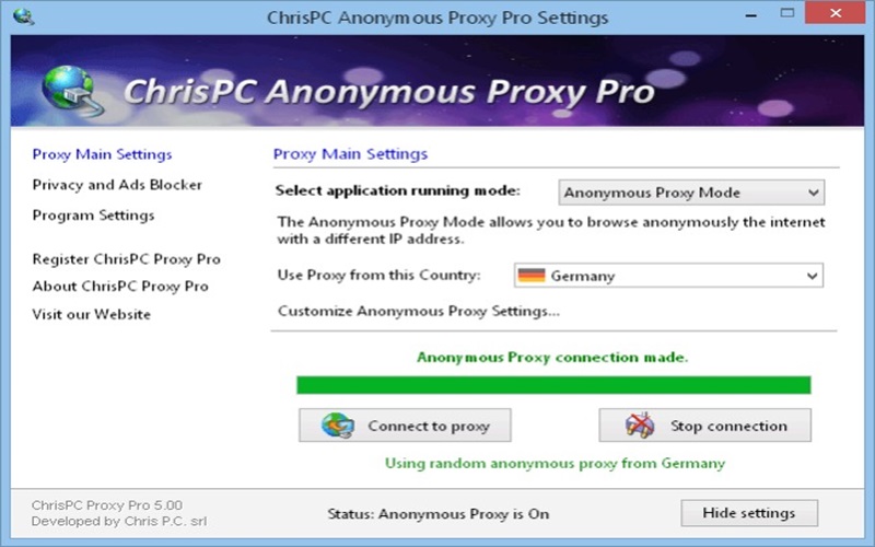 ChrisPC Anonymous Proxy Pro Full Version